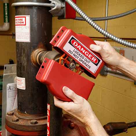 可調節閘閥鎖使用圖